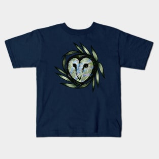 Owl Face Watches You At Night Kids T-Shirt